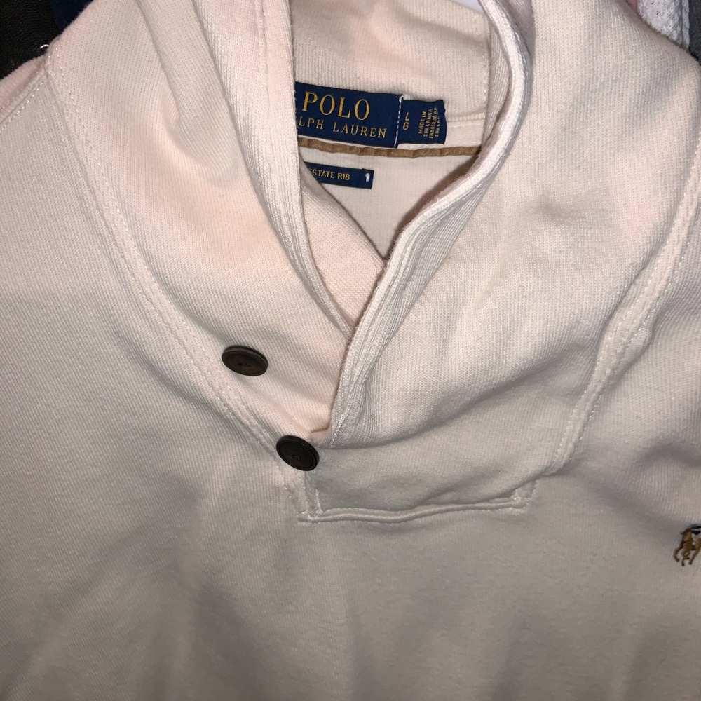 Polo double button sweater